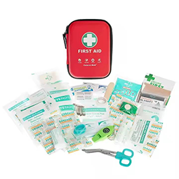 Trousse de premiers secours compacte et étanche EVA avec dragonne mousqueton