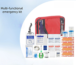 Lance une nouvelle trousse de premiers secours complète rouge – compacte, multicouche et entièrement équipée pour les urgences