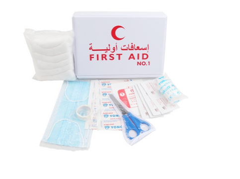 Trousse de premiers secours en cuir de qualité supérieure – Trousse médicale d'urgence étanche pour voiture, voyage, maison et bureau