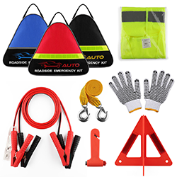 Kit d'urgence automobile triangulaire